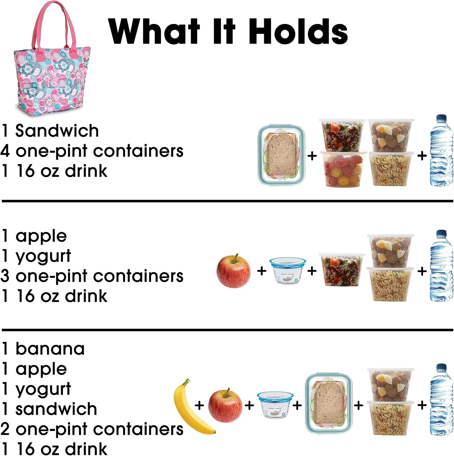 J World New York Lola Lunch Tote, Blue Raspberry, One Size