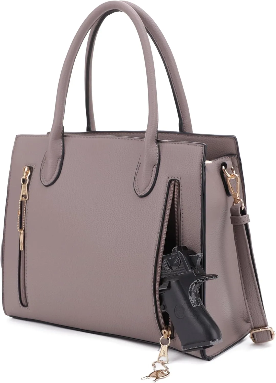 JESSIE & JAEMS Concealed Carry Purse for Women Satchel Concealed Carry Bag with Adjustable Shoulder Strap