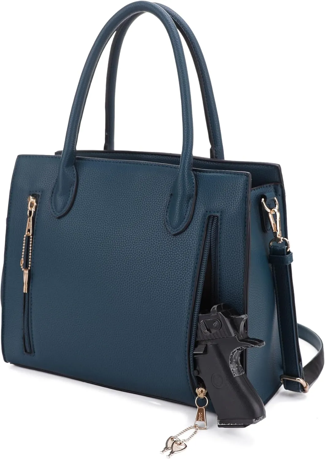 JESSIE & JAEMS Concealed Carry Purse for Women Satchel Concealed Carry Bag with Adjustable Shoulder Strap
