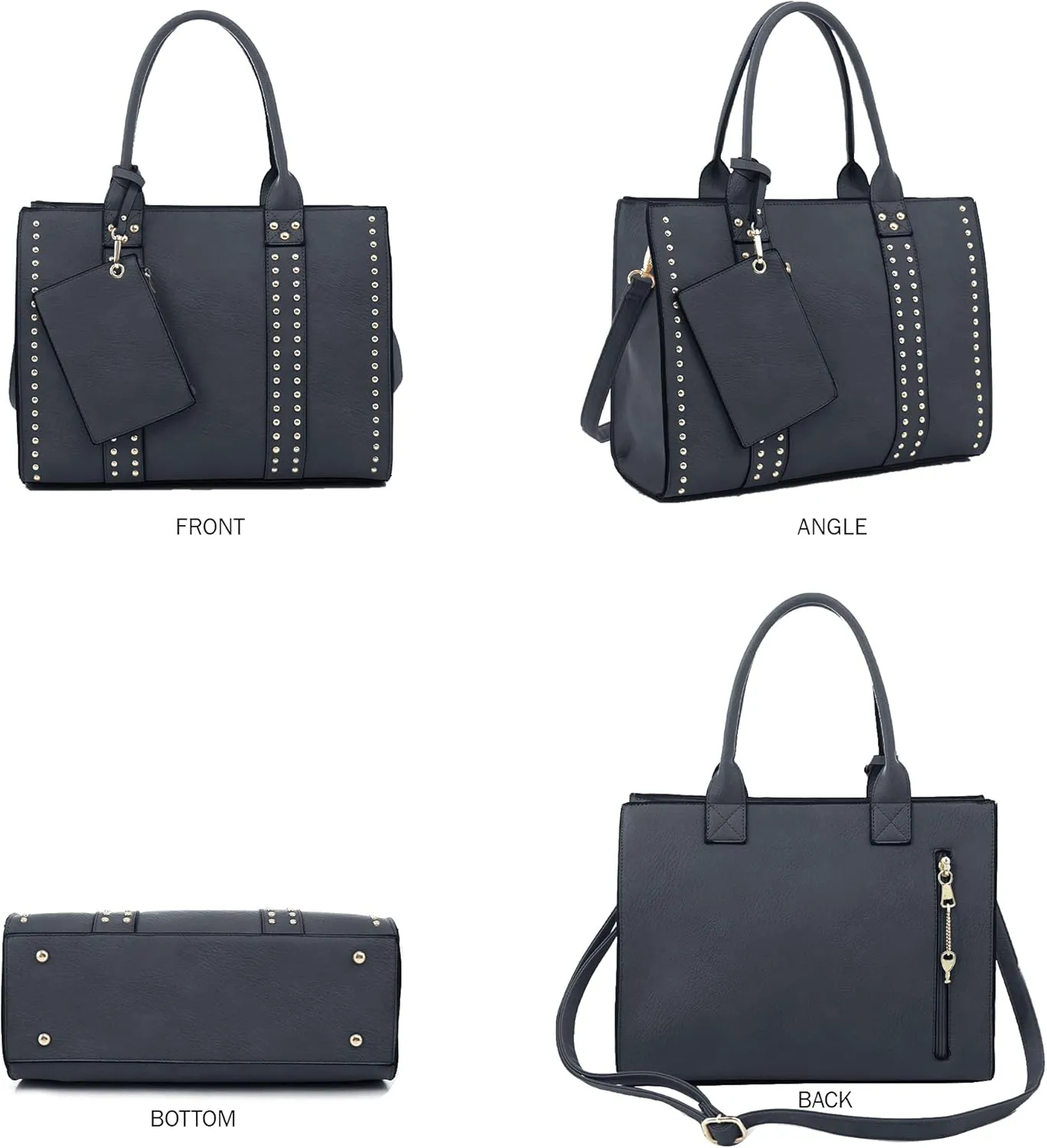 JESSIE & JAMES Concealed Carry Satchel Purse, Top Handle CCW Handbag with Shoulder Strap