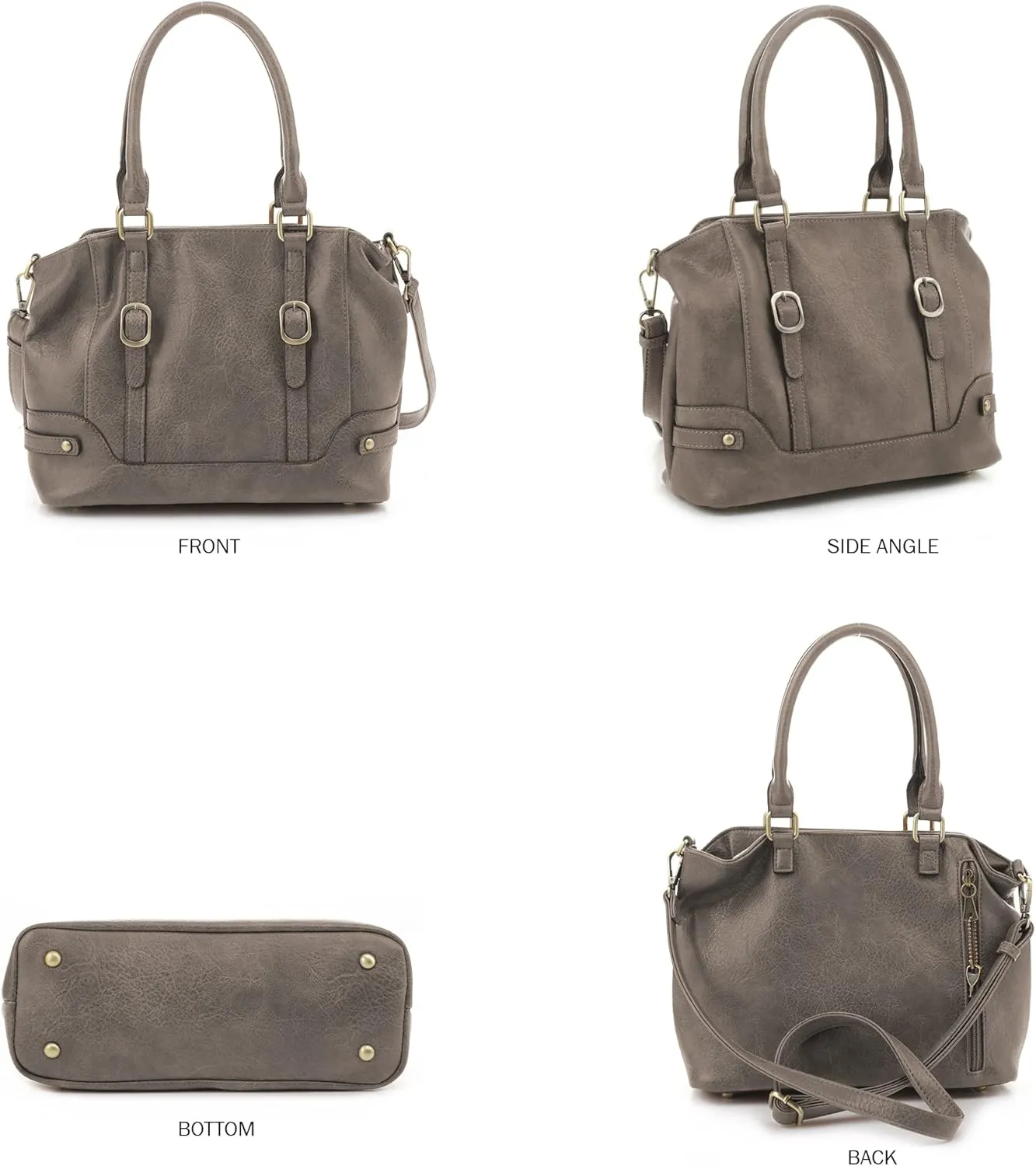 JESSIE & JAMES Elena Concealed Carry Satchel Purse Top Handle Shoulder Tote Bags For Women with Lock and Key