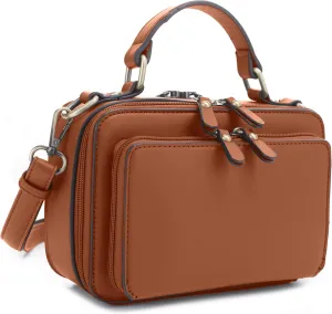 JESSIE & JAMES PANDORA Compact Concealed Carry Crossbody Satchel Purse