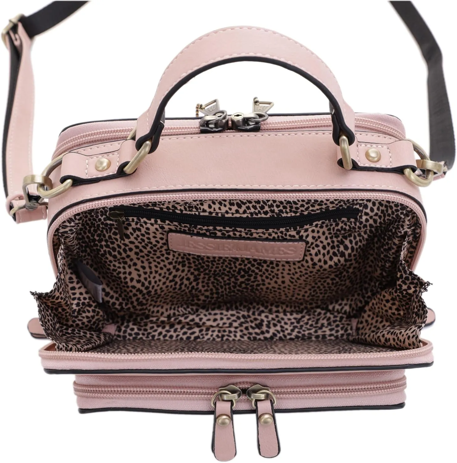 JESSIE & JAMES PANDORA Compact Concealed Carry Crossbody Satchel Purse