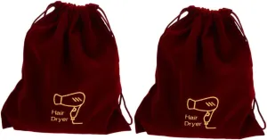 Jewelry Holder Organizer Travel Toiletry Bag with Drawstring for Hair Dryer Storage