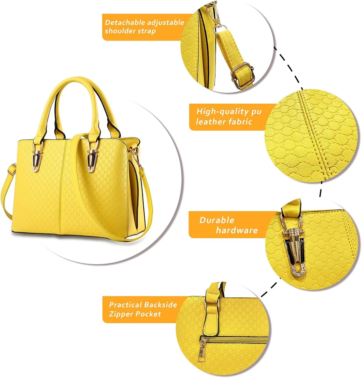 JHVYF Women classics Top Handle Handbag Crossbody Casual Purse Satchel Tote