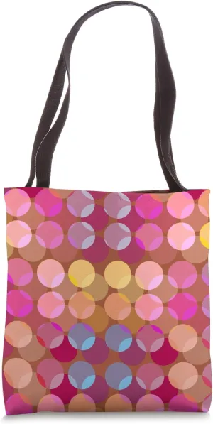 Jolly Pink Polka Dot Design Tote Bag