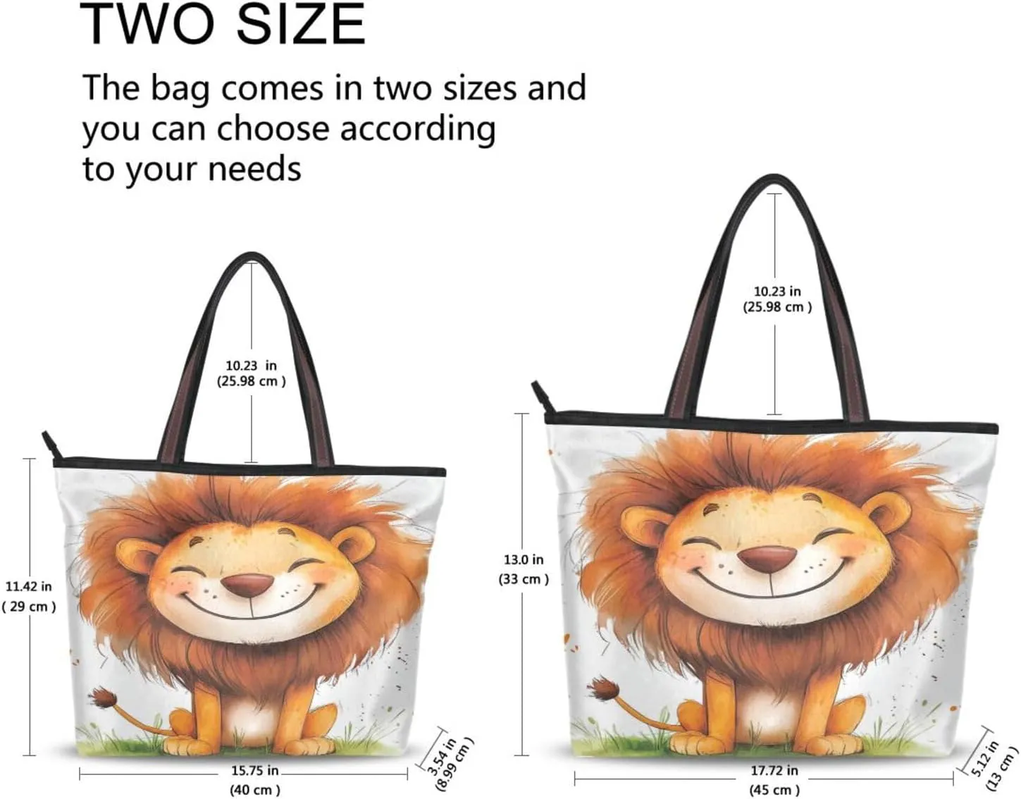 JSTEL Tote Bag for Women with Zipper,Polyester Tote Purse Holiday Tote Bag Work Handbag Women Gift
