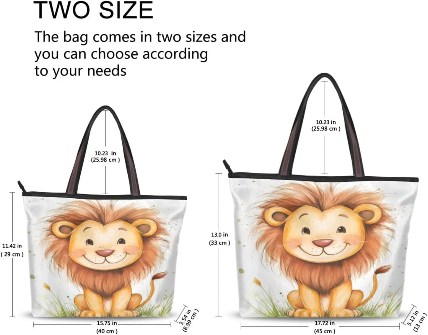 JSTEL Tote Bag for Women with Zipper,Polyester Tote Purse Holiday Tote Bag Work Handbag Women Gift