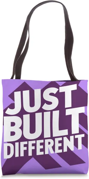 Just Built Different, Unique Vibrent Personality Tote Bag