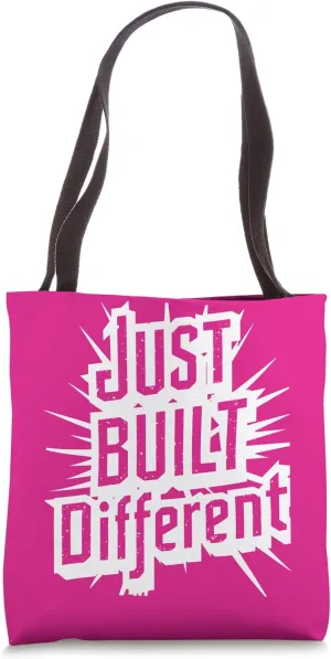 Just Built Different, Unique Vibrent Personality Tote Bag