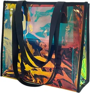 Kasepie Iridescent Hot Pink Handbag Ladies, Girls Storage Bag for the Gym, Daily Life, Measuring 13.78 * 4.72 * 12.2 inches