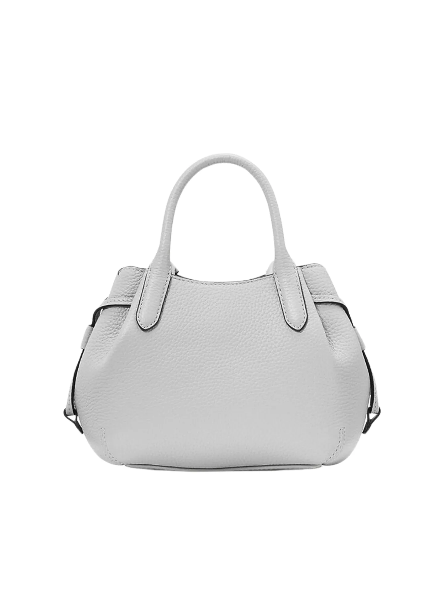 Kate Spade Dumpling Pebbled Leather Mini Triple Compartment Satchel Mountain Grey