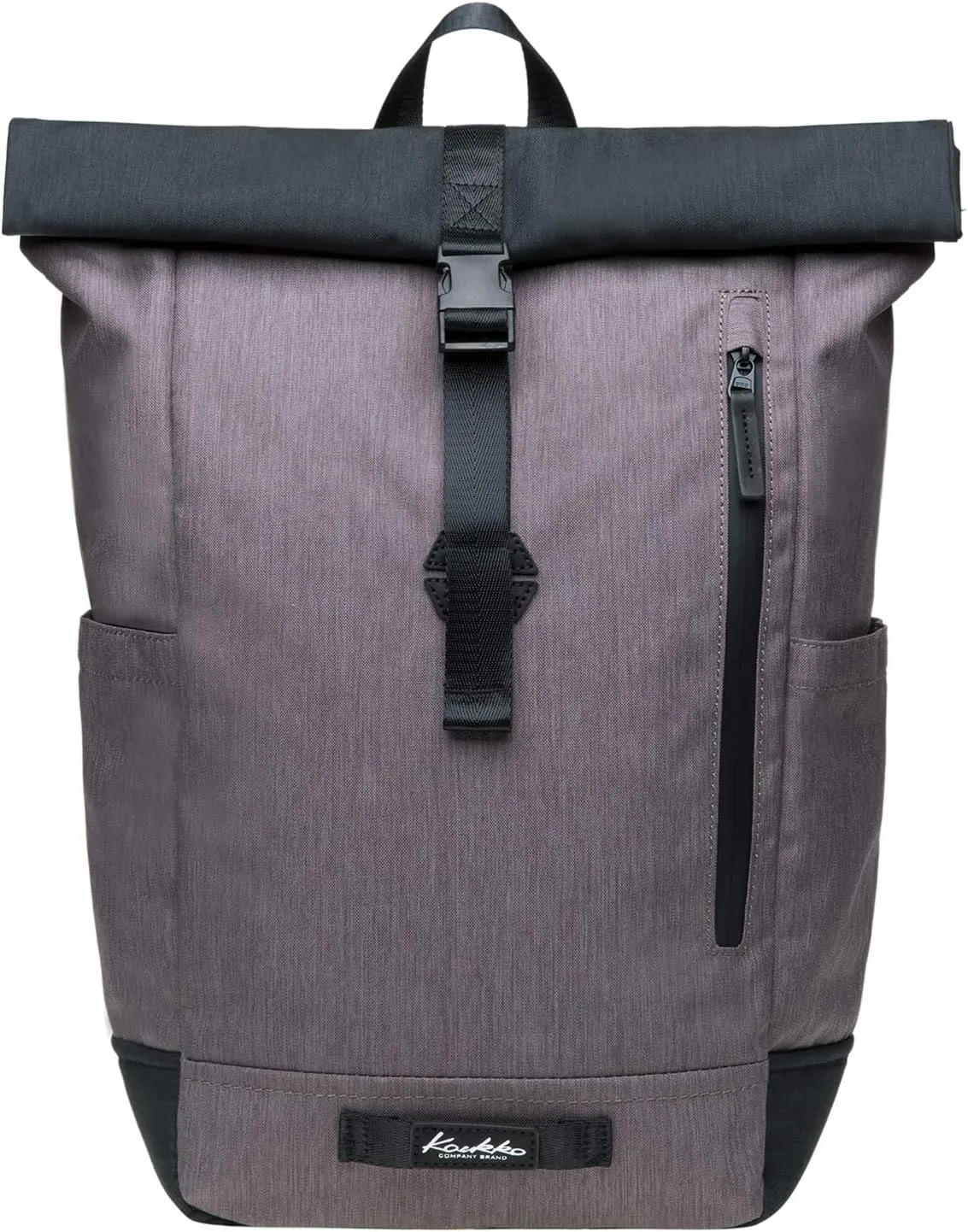 KAUKKO Large Multipurpose Water-Repellent Backpack Satchel for Hiking Camping Travel with Laptop Compartment (04-2-Blackgrey)