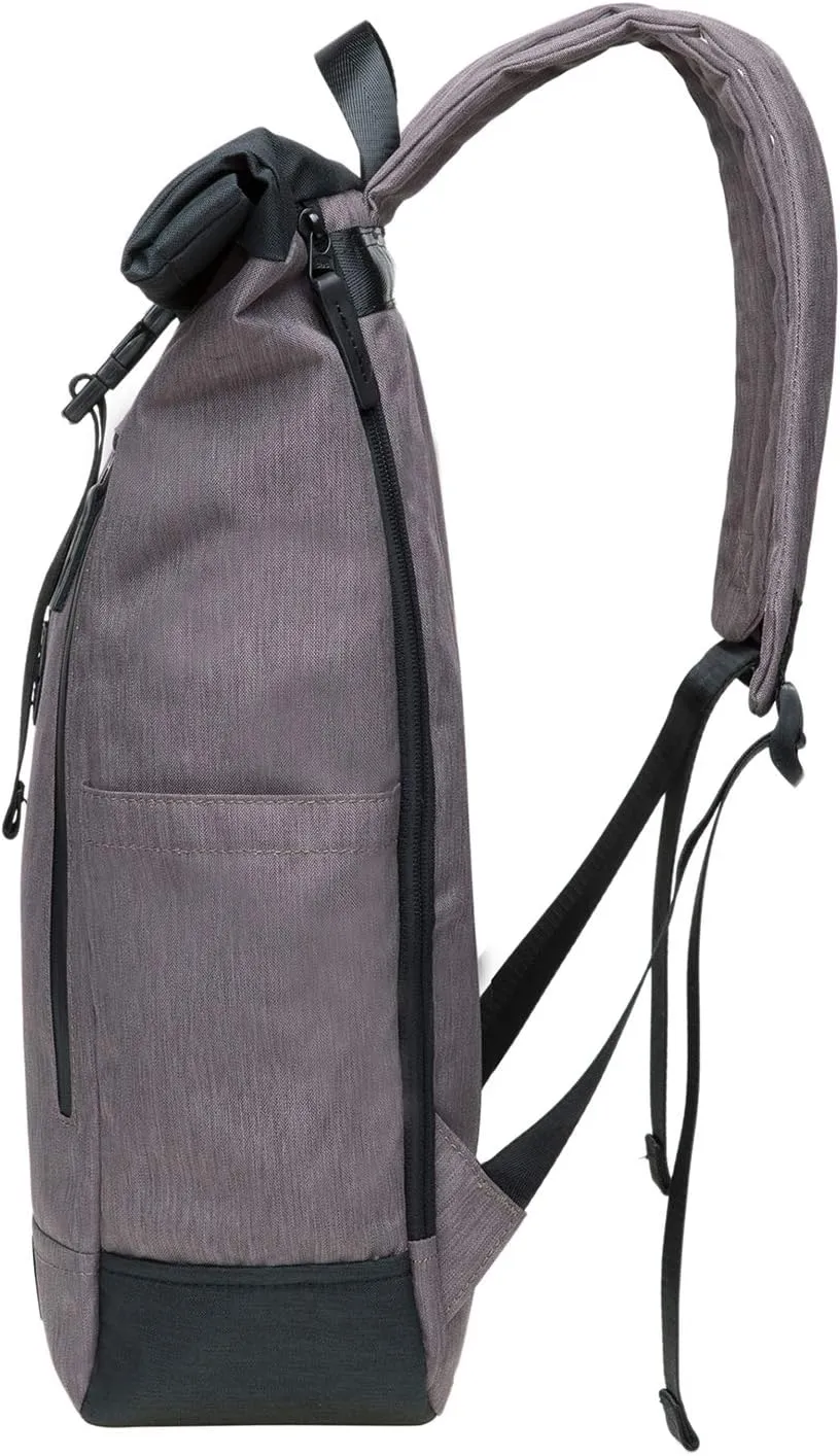 KAUKKO Large Multipurpose Water-Repellent Backpack Satchel for Hiking Camping Travel with Laptop Compartment (04-2-Blackgrey)