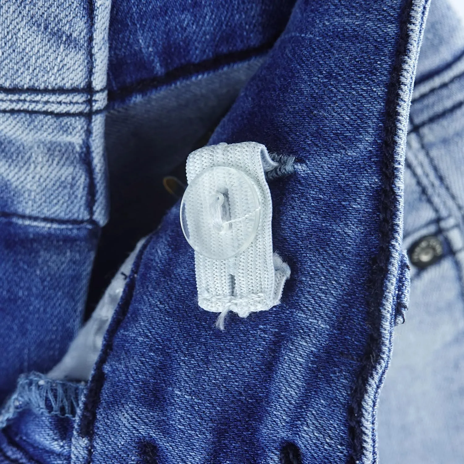 KIDSCOOL SPACE Girls Jeans,Raw Edge 3 Buttons Stretchy Bell-Bottom Denim Pants