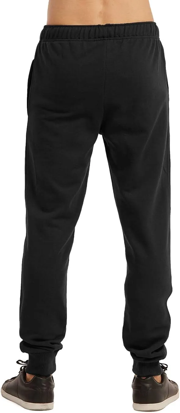 KNOCKER Sweatpants/Joggers - Men's Active Stretch Open Bottom Terry Sweatpants/Joggers with Pockets