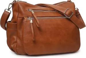 KOGTLA Women's Crossbody Shoulder Bag Roomy Multi Pockets Purse Handbag Travel Satchel Hobo Messenger Bag