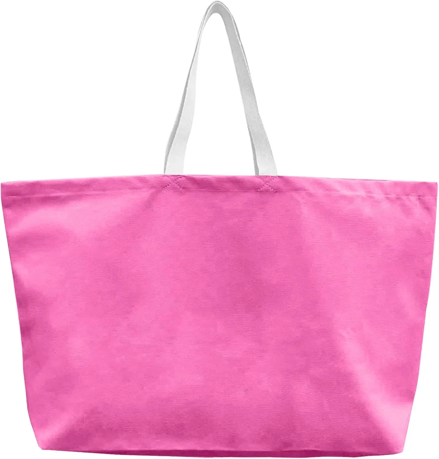 Large Canvas Tote Bag-Extra Big Shopping Beach Totes Bags Reusable Largest Grocery Plain Solid Bag 28"x8"x16"