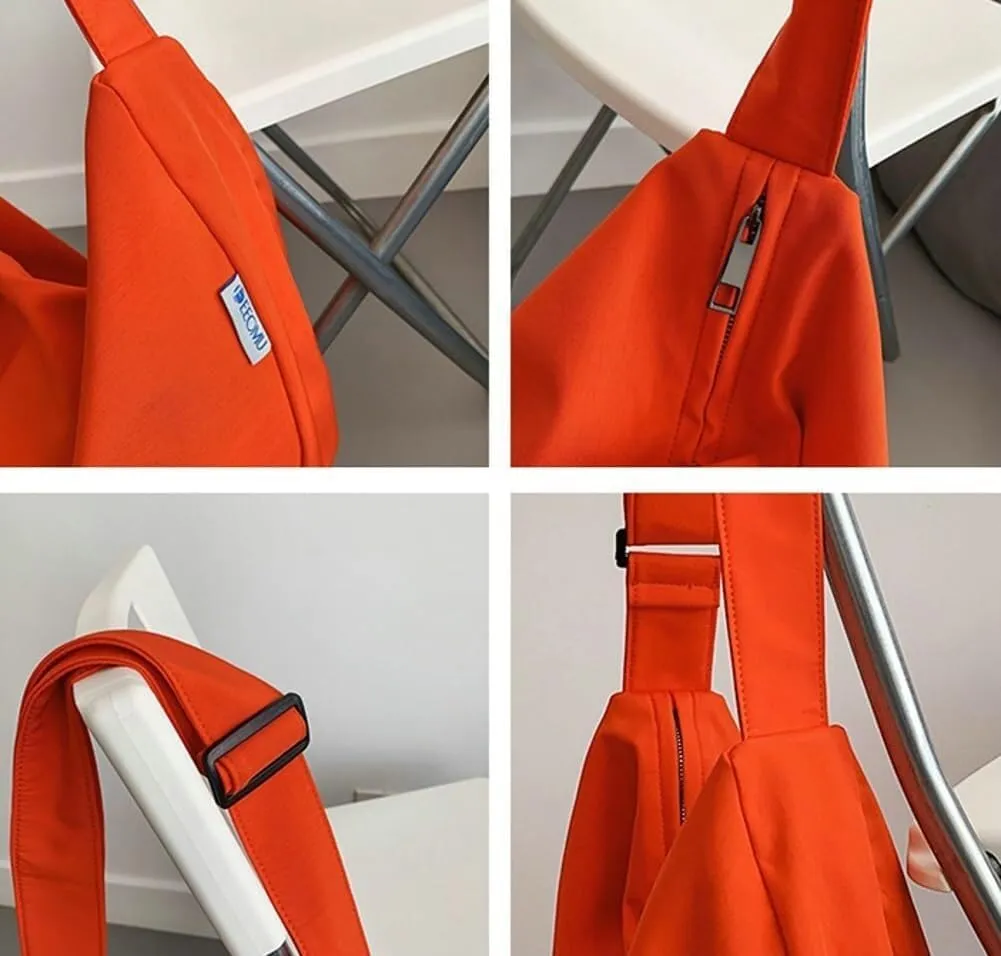 Large Canvas Tote Hobo Shoulder & Crossbody Centered Top-Handle Handbag with Pockets for Women's Work Style