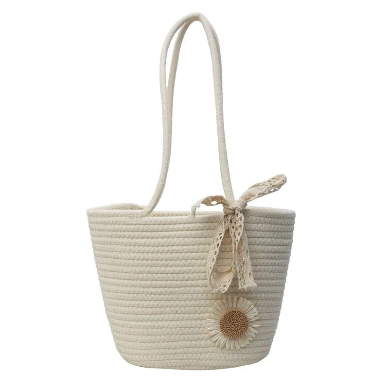 Large Capacity Handwoven Bag for Women2025New Women's Tote Bag ins Women's Beach Vacation Bag for Going Out