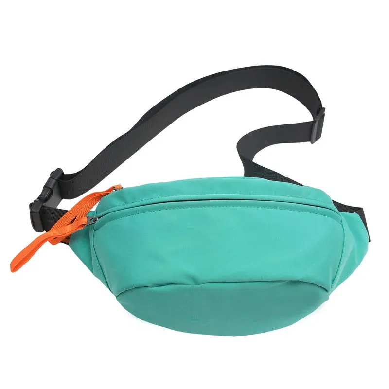 Large capacity Nylon Waist pack Unisex Hip hop Crossbody Chest Bag