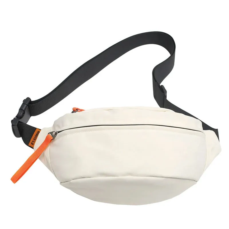 Large capacity Nylon Waist pack Unisex Hip hop Crossbody Chest Bag
