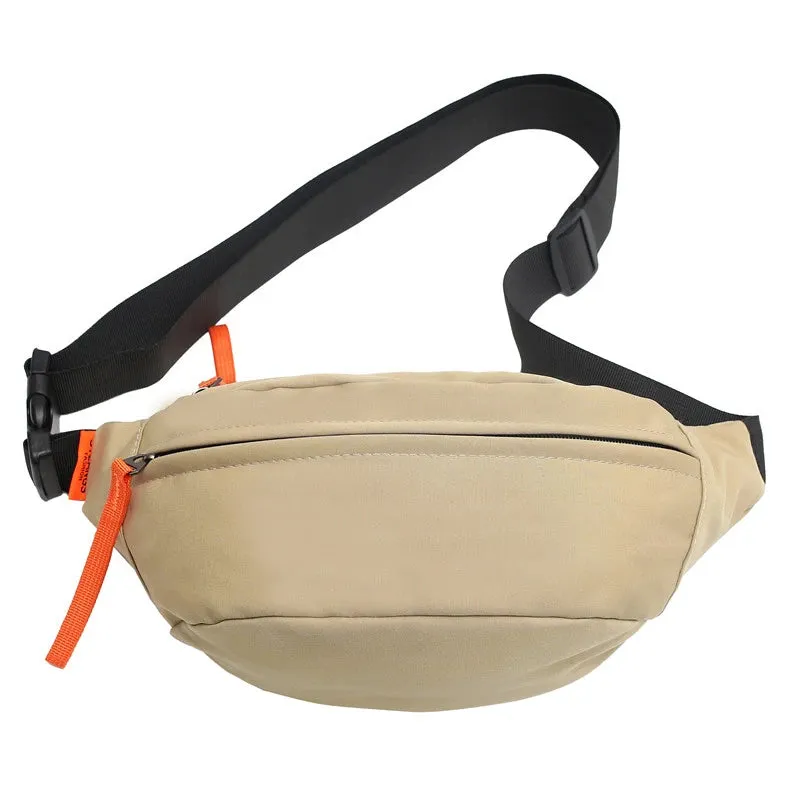 Large capacity Nylon Waist pack Unisex Hip hop Crossbody Chest Bag