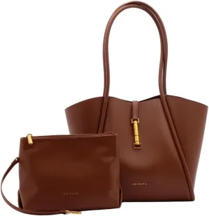 Large Capacity Women's Tote Bag with Matching Pouch Chic Top-Handle Shoulder Purse with Minimalist Design Hobo bag