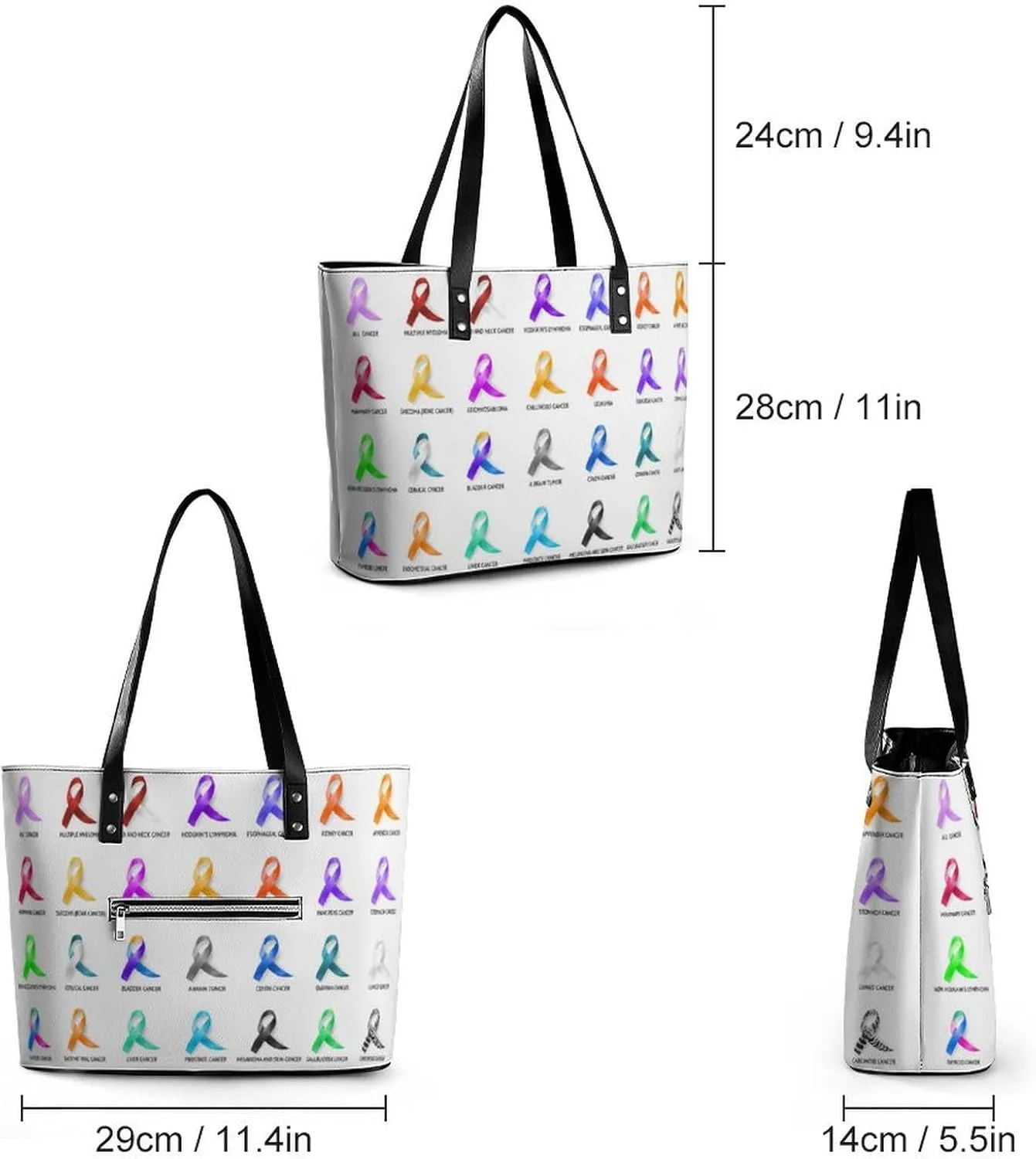 Large Capacity Work Tote Bag Handbag Waterproof Big Shoulder Commuter Bag