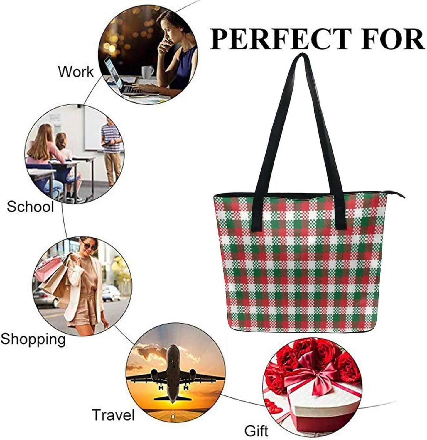 Large Capacity Work Tote Bag Handbag Waterproof Big Shoulder Commuter Bag