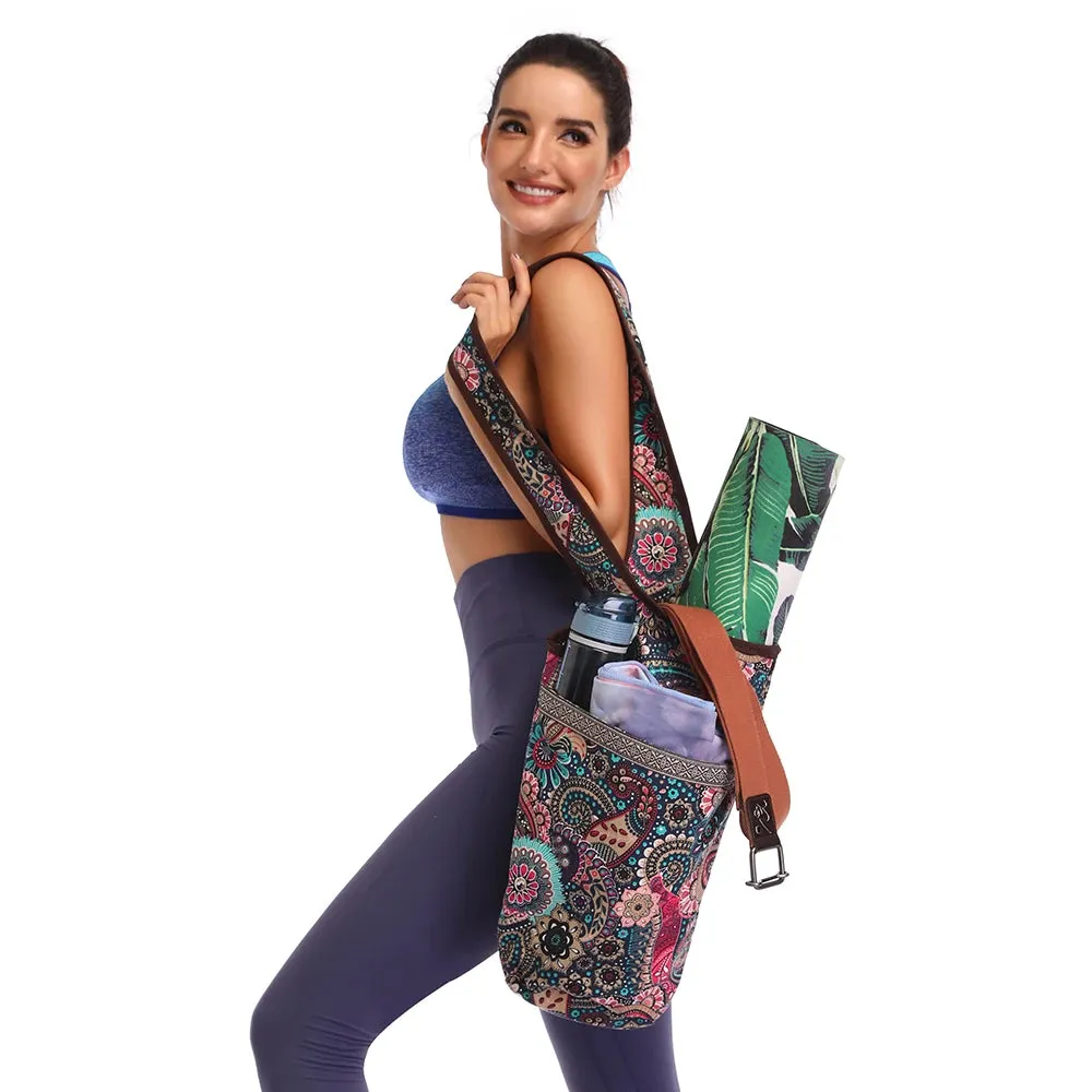 Large-Capacity Yoga Mat Bag – Women’s Gym Tote with Storage
