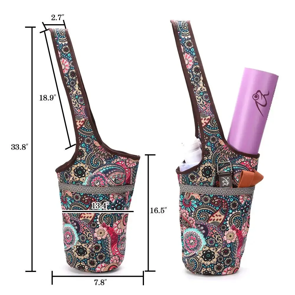 Large-Capacity Yoga Mat Bag – Women’s Gym Tote with Storage