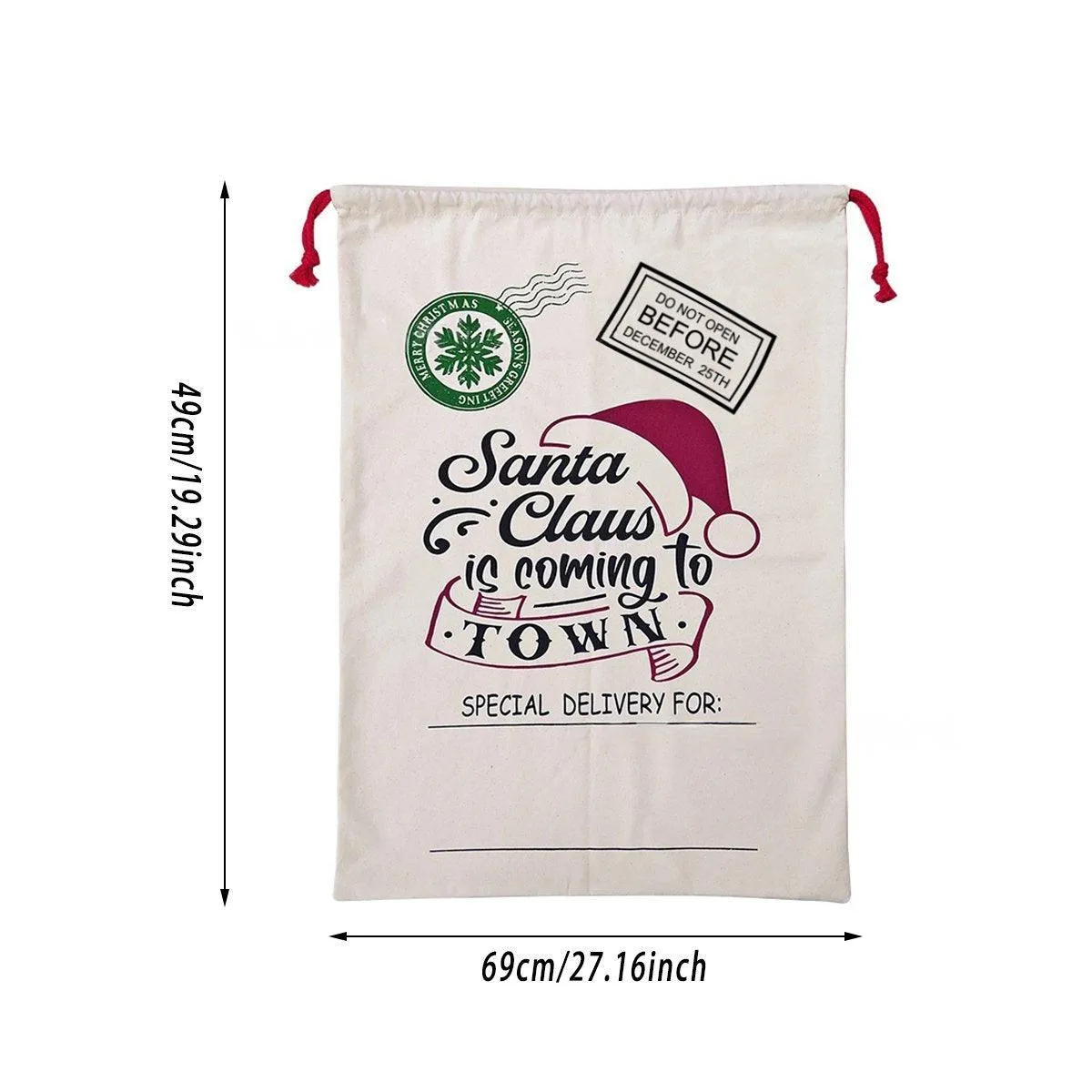 Large Christmas Sacks Jumbo Large Santa Gift Sack Bag Gifts Stocking Present Bag