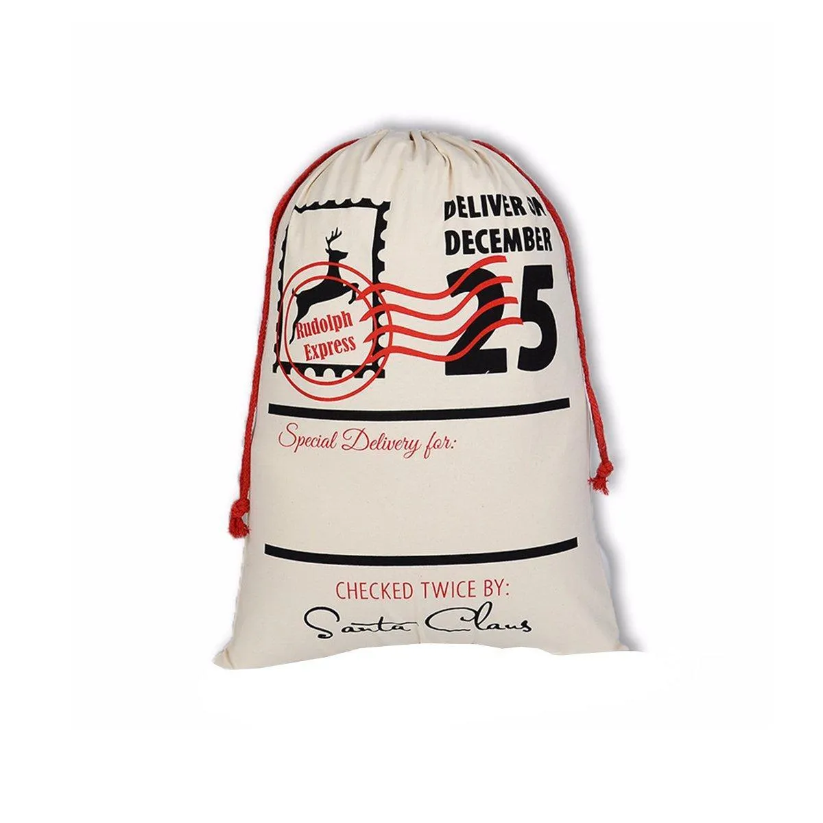 Large Christmas Sacks Jumbo Large Santa Gift Sack Bag Gifts Stocking Present Bag