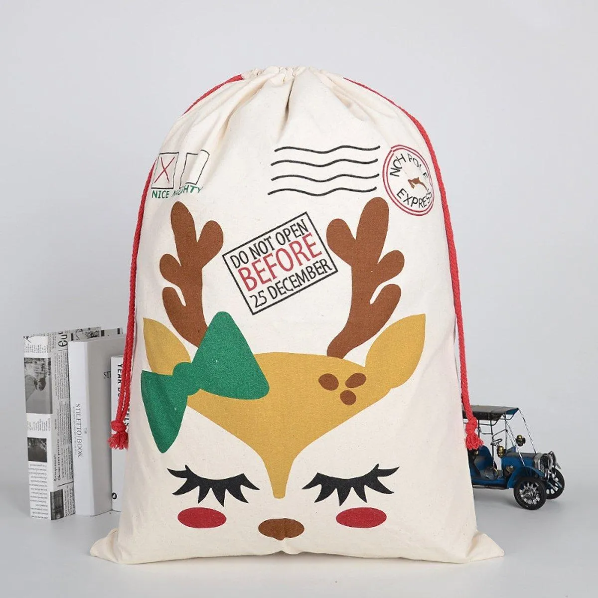 Large Christmas Sacks Jumbo Large Santa Gift Sack Bag Gifts Stocking Present Bag