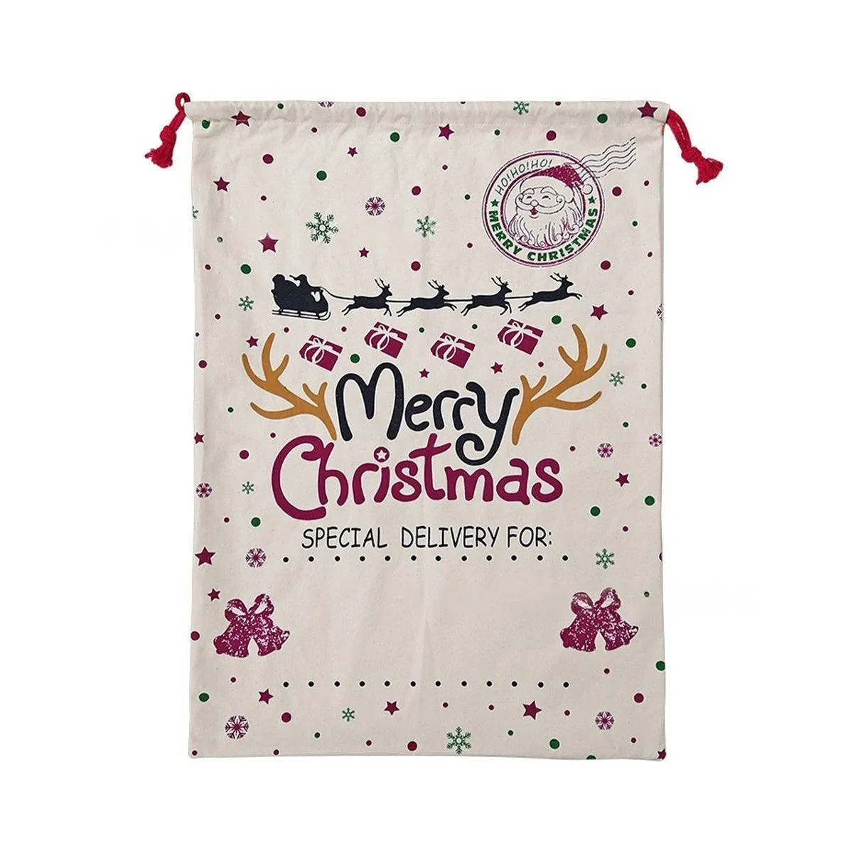 Large Christmas Sacks Jumbo Large Santa Gift Sack Bag Gifts Stocking Present Bag