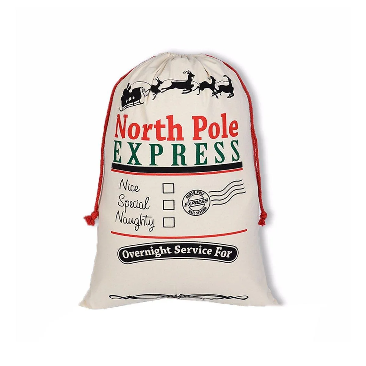 Large Christmas Sacks Jumbo Large Santa Gift Sack Bag Gifts Stocking Present Bag