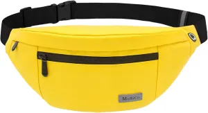 Large Crossbody Fanny Pack for men women with 4-Zipper Pockets,Waist bag for Workout Traveling Hiking Running Walking Outdoors Sport Fishing Waist Pack