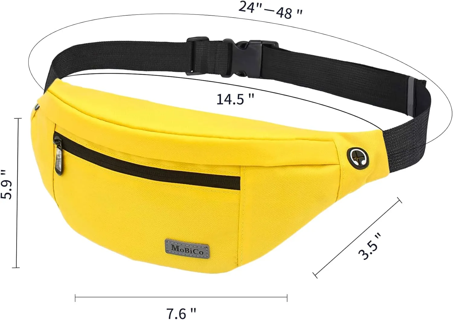 Large Crossbody Fanny Pack for men women with 4-Zipper Pockets,Waist bag for Workout Traveling Hiking Running Walking Outdoors Sport Fishing Waist Pack
