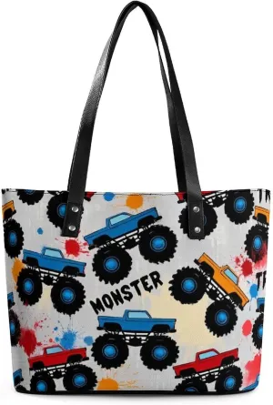 Large Leather Tote Bag Travel Work Daily Essentials Handbag For Women Men