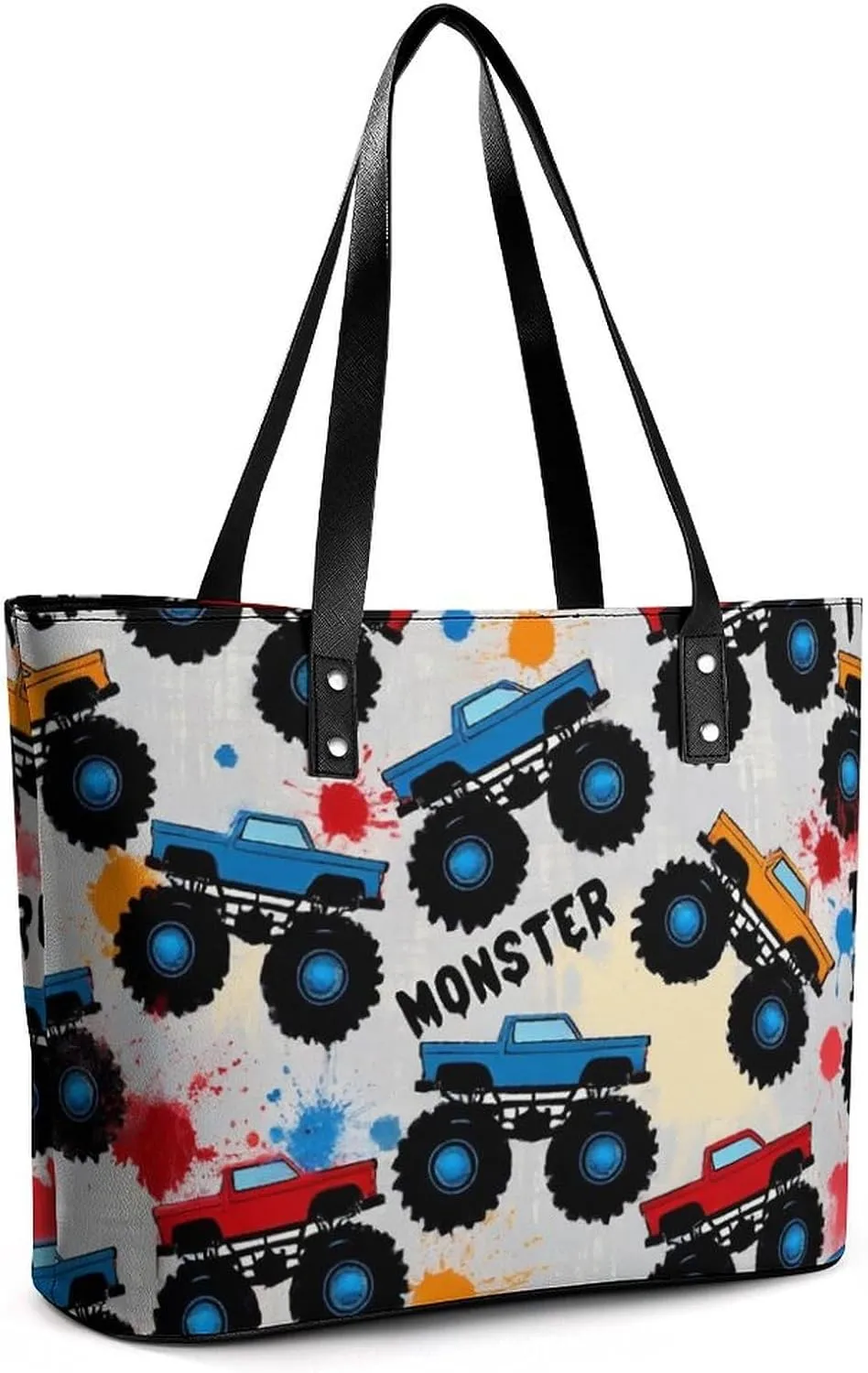 Large Leather Tote Bag Travel Work Daily Essentials Handbag For Women Men