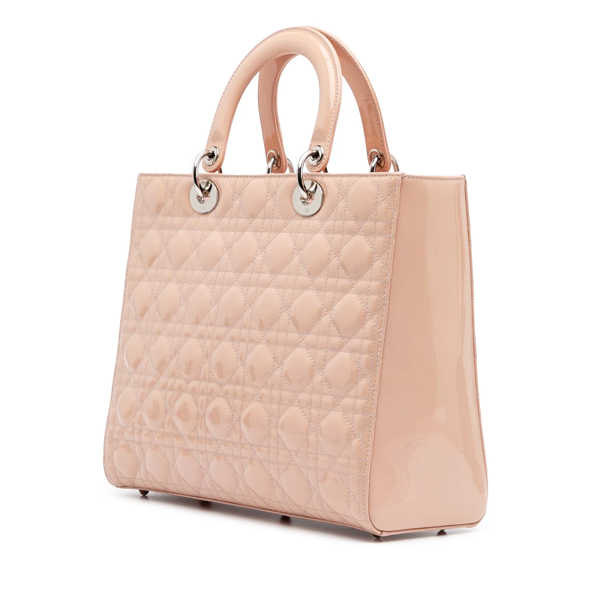 Large Patent Cannage Lady Dior