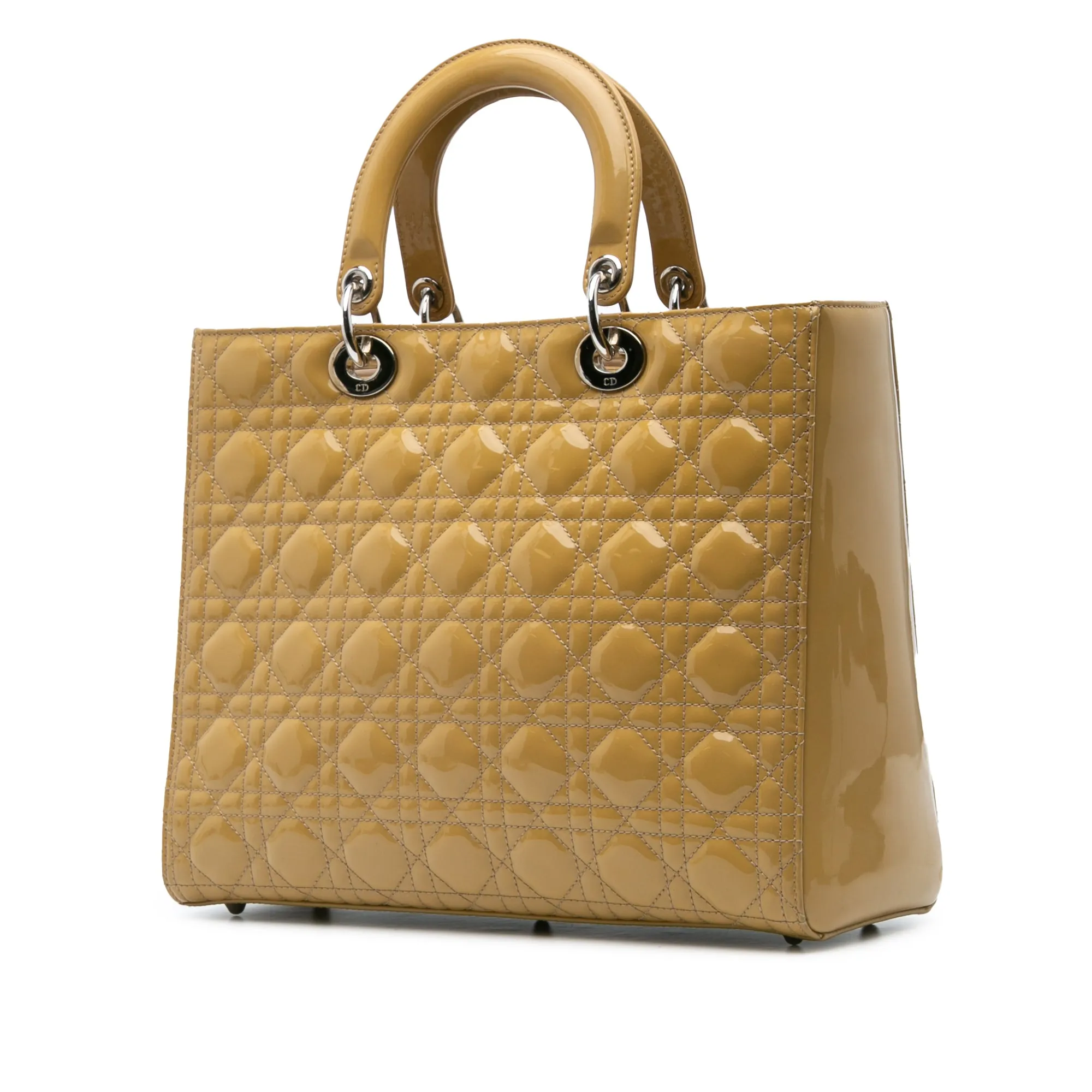 Large Patent Cannage Lady Dior