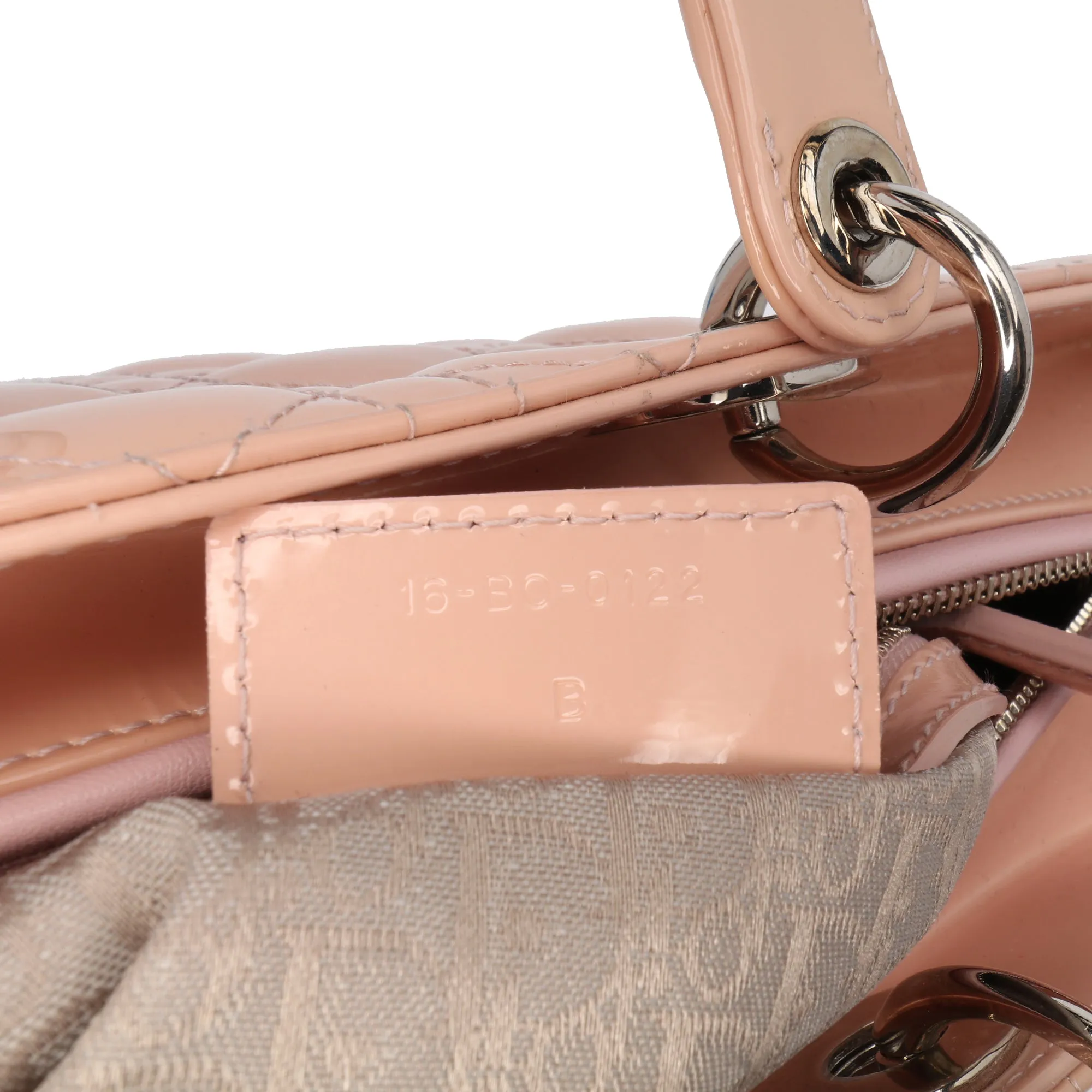 Large Patent Cannage Lady Dior