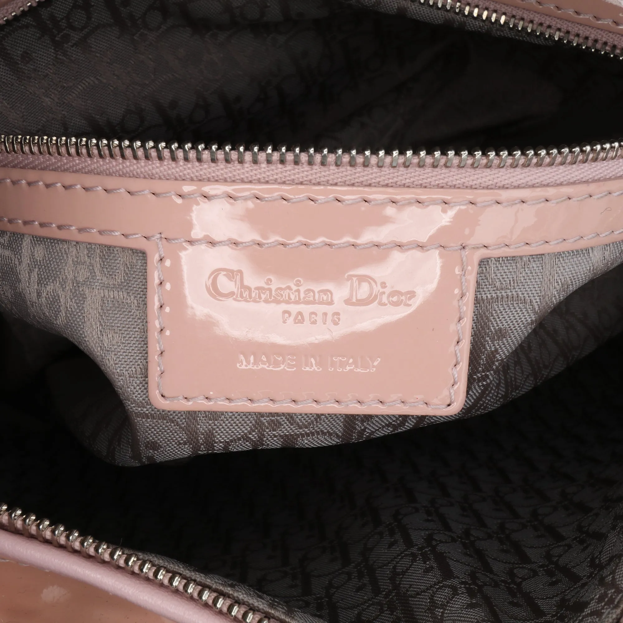 Large Patent Cannage Lady Dior
