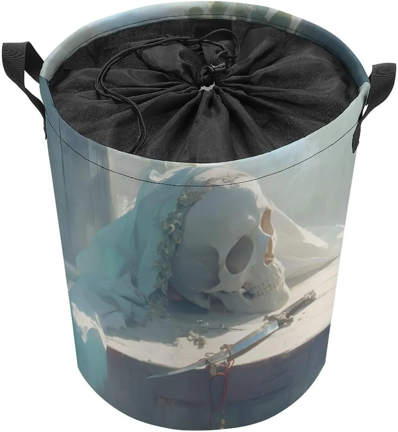 Laundry Hampers, Large Drawstring Laundry Bag, Removable Laundry Bags, Collapsible Storage Bin with Handles for Home Organization, Kids Room, Nursery Composite Material