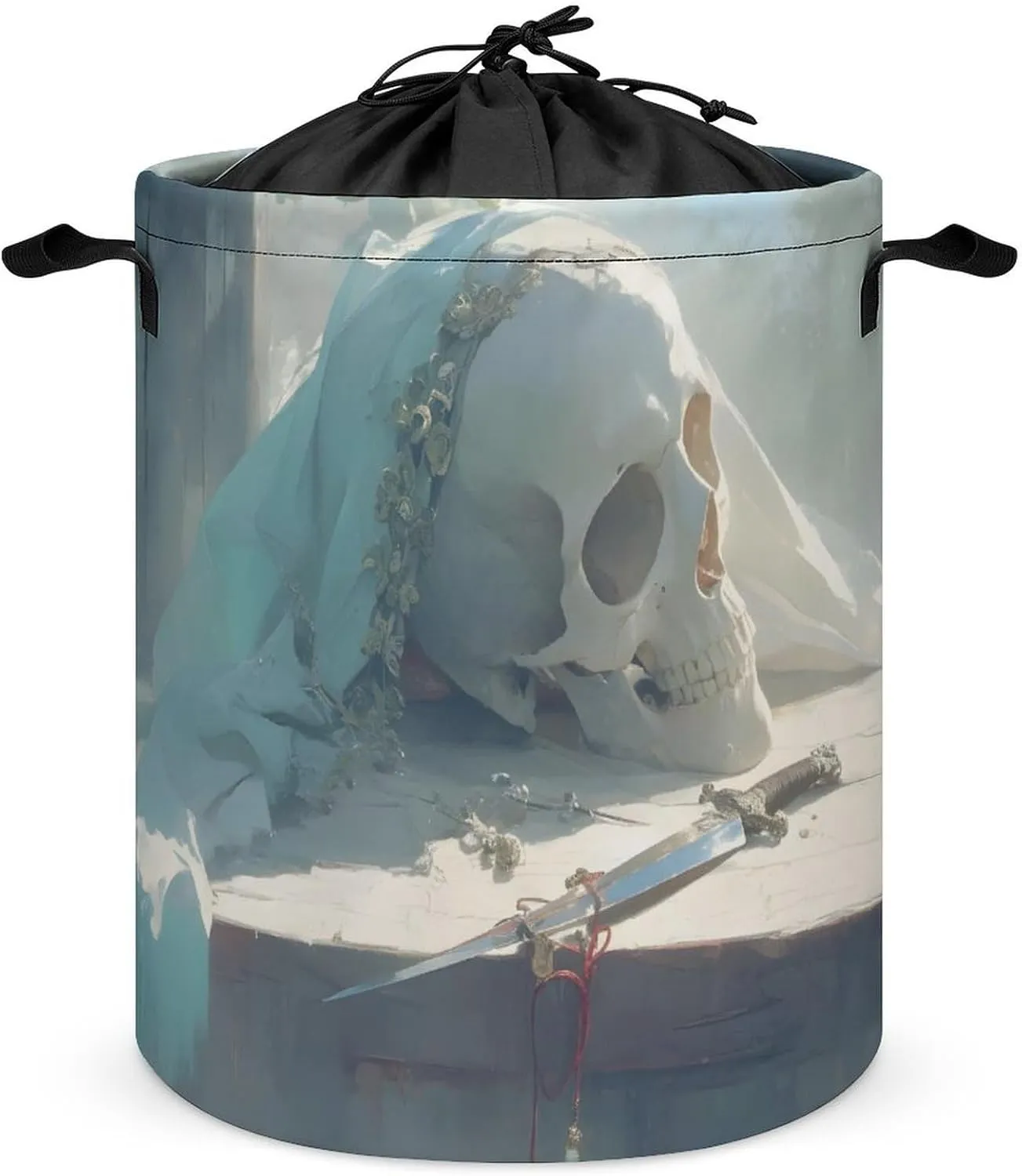 Laundry Hampers, Large Drawstring Laundry Bag, Removable Laundry Bags, Collapsible Storage Bin with Handles for Home Organization, Kids Room, Nursery Composite Material