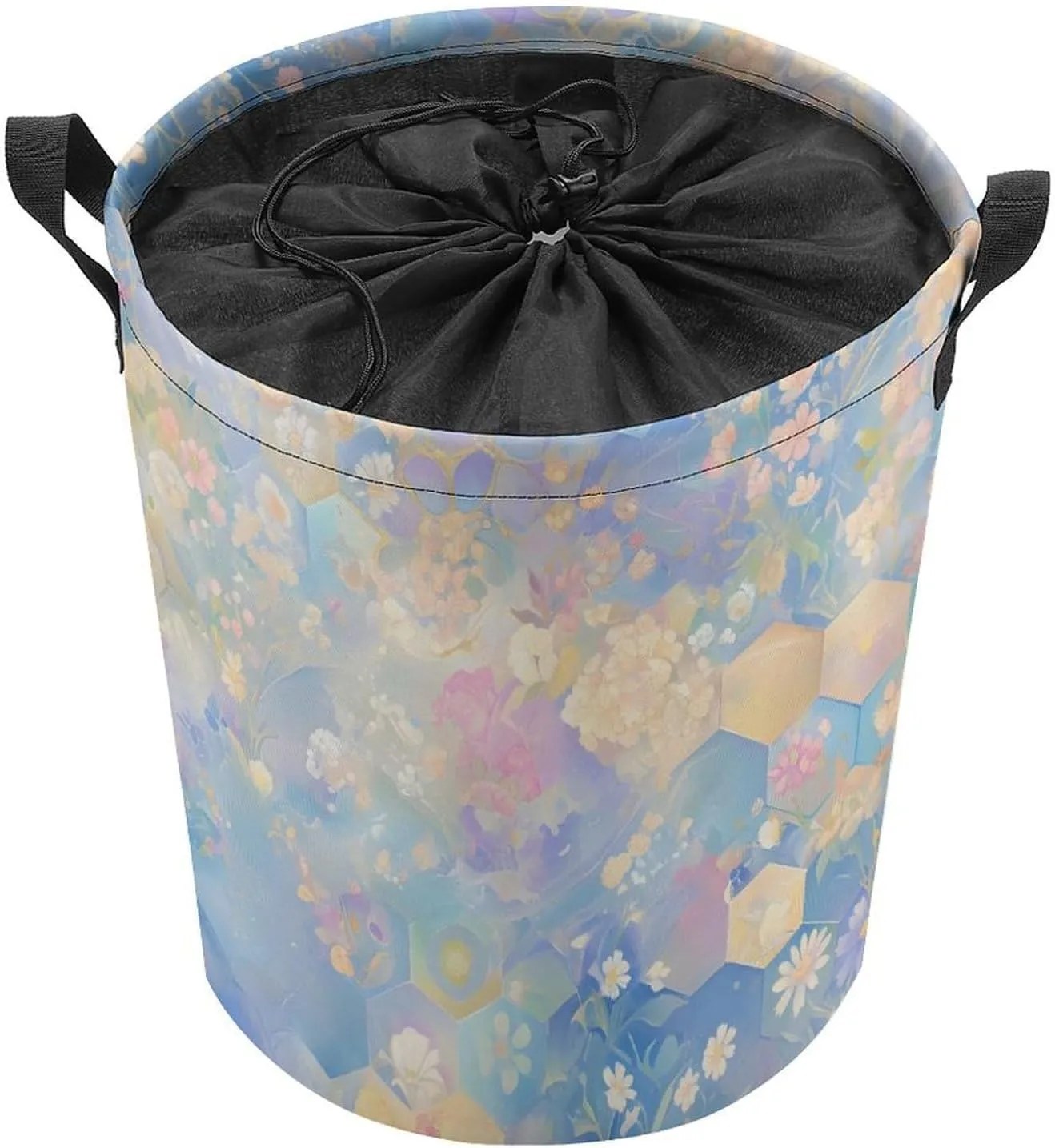 Laundry Hampers, Large Drawstring Laundry Bag, Removable Laundry Bags, Collapsible Storage Bin with Handles for Home Organization, Kids Room, Nursery Illustration