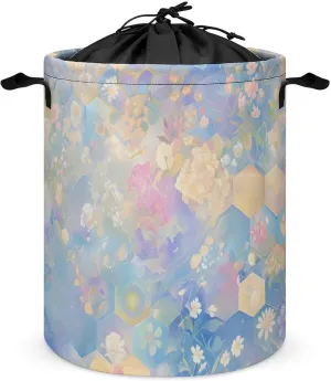 Laundry Hampers, Large Drawstring Laundry Bag, Removable Laundry Bags, Collapsible Storage Bin with Handles for Home Organization, Kids Room, Nursery Illustration