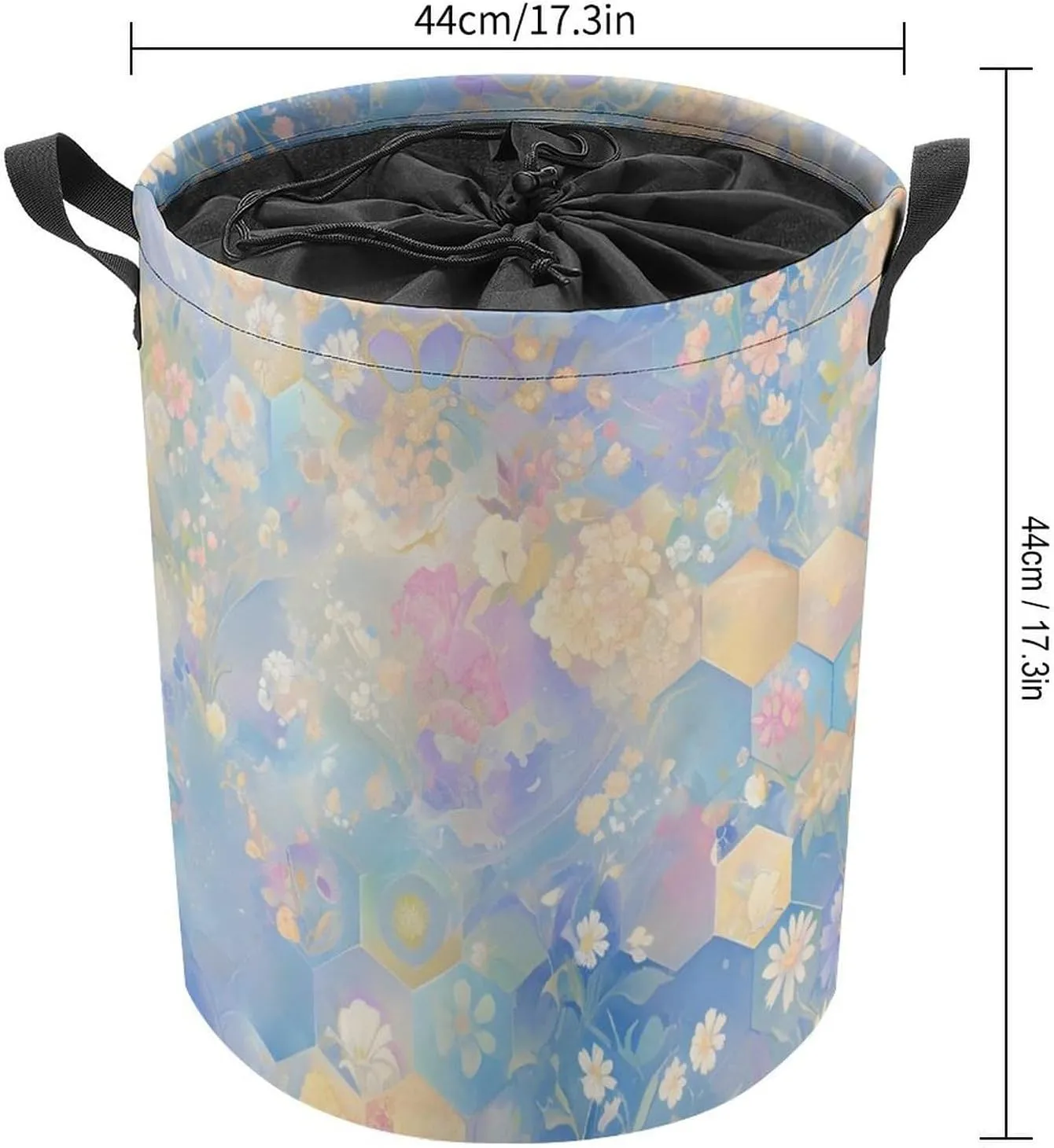 Laundry Hampers, Large Drawstring Laundry Bag, Removable Laundry Bags, Collapsible Storage Bin with Handles for Home Organization, Kids Room, Nursery Illustration